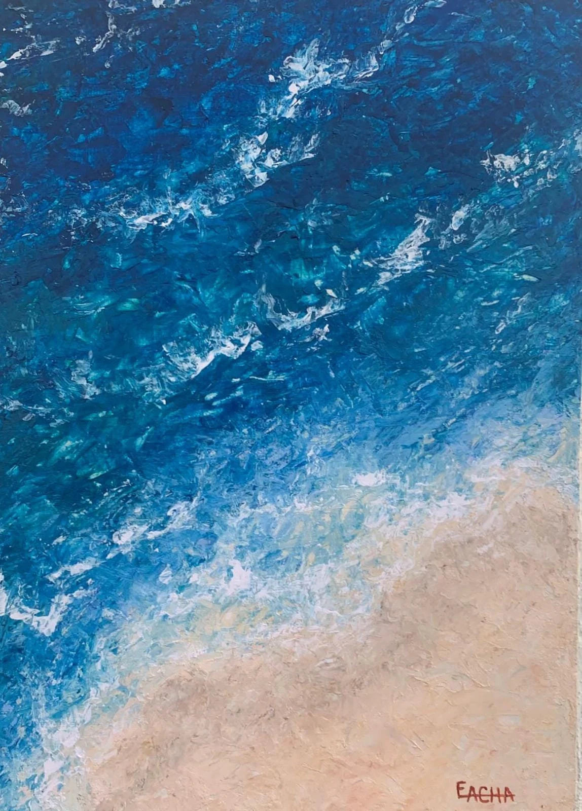 "Playa de mar azul"